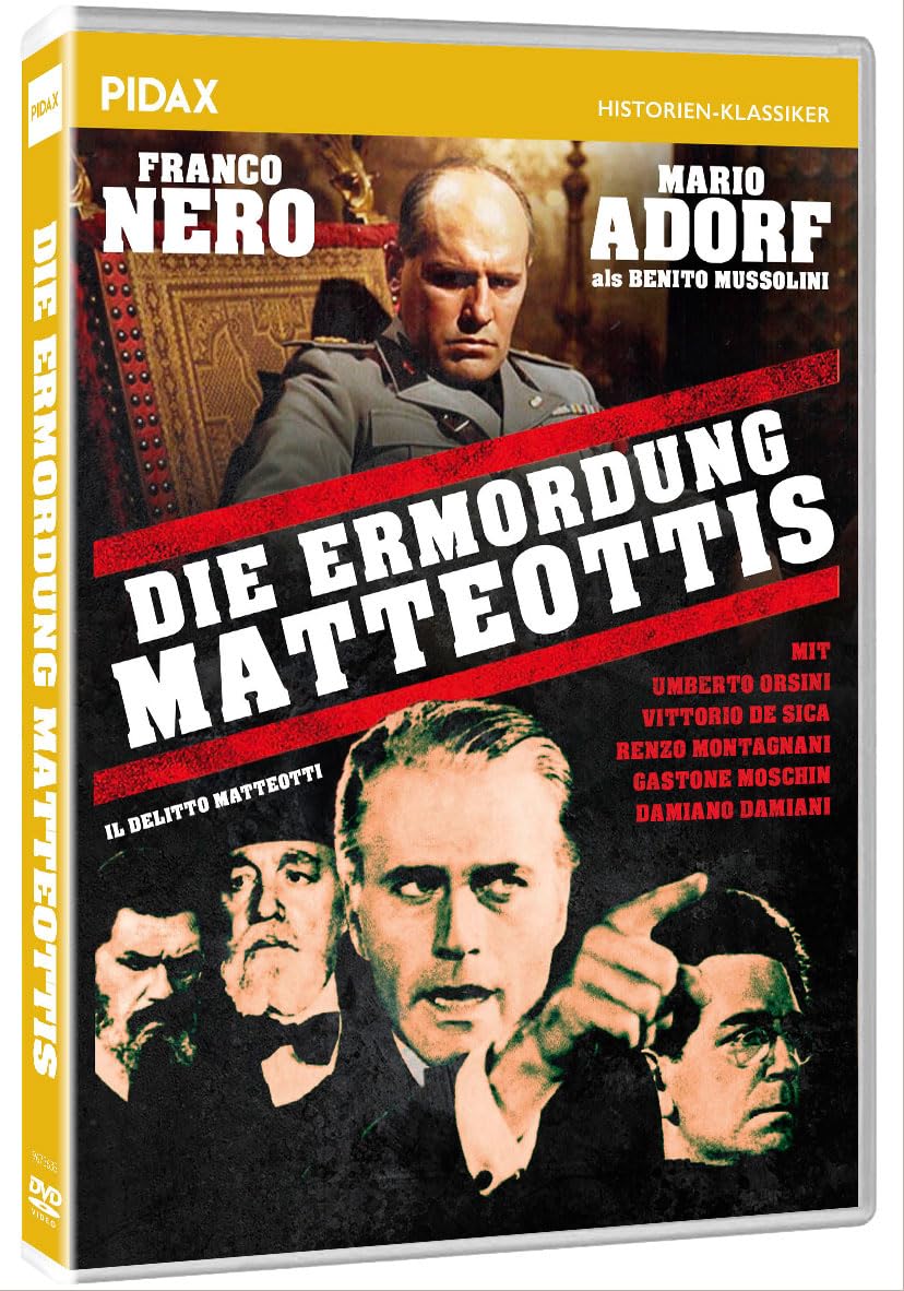 Die Ermordung Matteottis (Il delitto Matteotti) / Preisgekrönter Thriller mit Starbesetzung (Pidax Historien-Klassiker