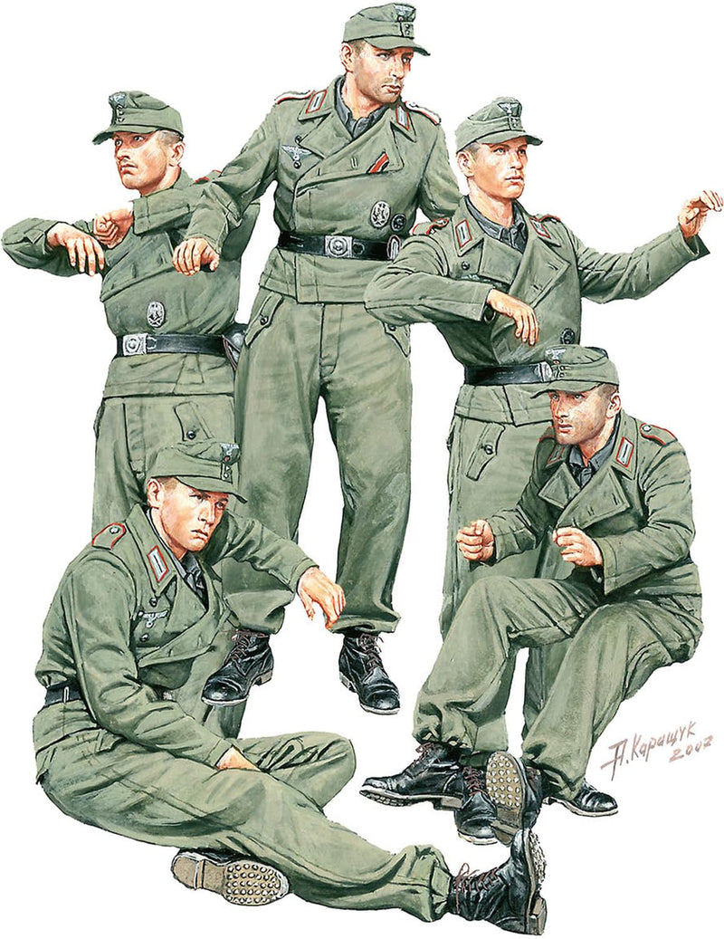 Mini Art MA35415 1/35 Duitse AFV Crew Speciale Editie 5 Figuren Plastic Model