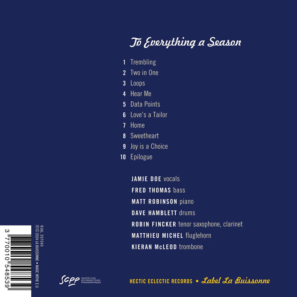 To Everything a Season