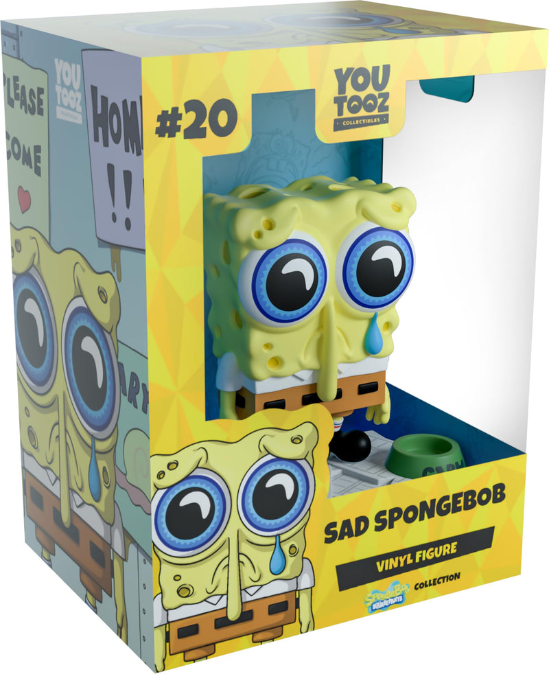 Youtooz Spongebob Squarepants Sad Spongebob 4", Sad Spongebob Vinyl Figure, Collectible Sad Spongebob from Spongebob Squarepants by Youtooz Spongebob Squarepants Collection