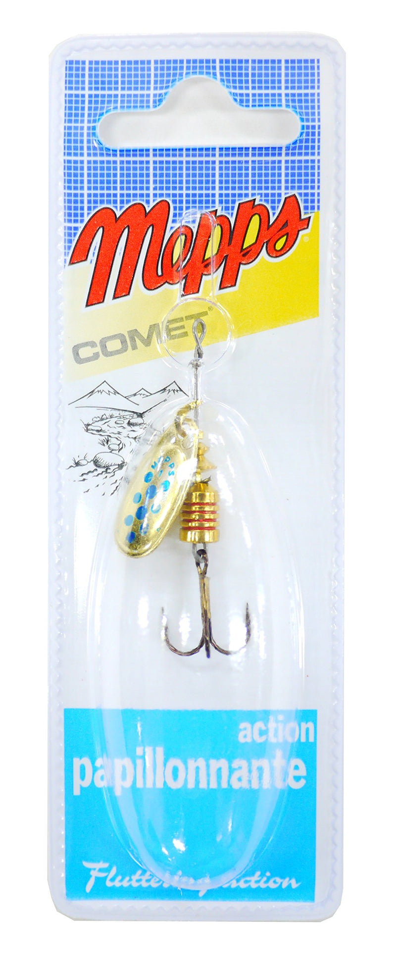 Mepps Mepps Comet Blue Dot Gold Size 1