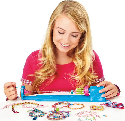 CRA-Z-ART Shimmer N Sparkle Twist N Wear Fashion Maker Bracelet Maker Friendship Bracelet Craft kit for Kids Jewellery Making Sets Birthday Gifts for Girls