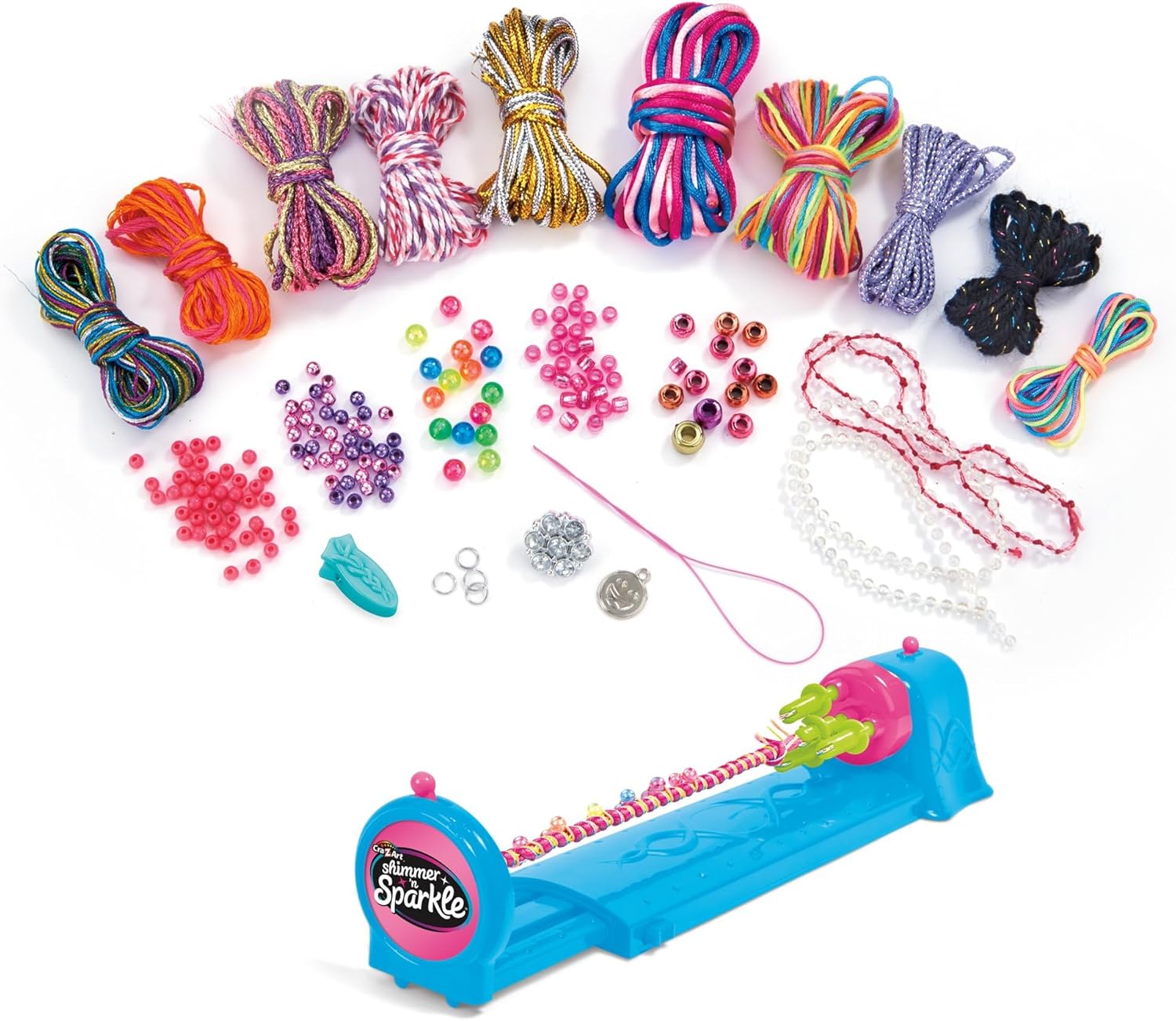 CRA-Z-ART Shimmer N Sparkle Twist N Wear Fashion Maker Bracelet Maker Friendship Bracelet Craft kit for Kids Jewellery Making Sets Birthday Gifts for Girls