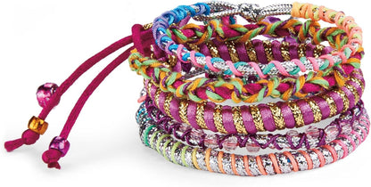 CRA-Z-ART Shimmer N Sparkle Twist N Wear Fashion Maker Bracelet Maker Friendship Bracelet Craft kit for Kids Jewellery Making Sets Birthday Gifts for Girls