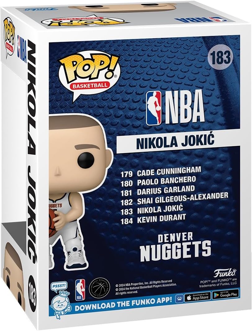 Funko Pop! NBA: Nuggets - Nikola Jokic - Collectable Vinyl Figure - Gift Idea - Official Merchandise - Toys for Kids & Adults - Sports Fans - Model Figure for Collectors and Display