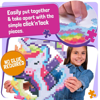 Fat Brain Toys Jixelz Magic Moves Art Set 1250 Pcs - Pixel Art Craft Kits for Kids, Joins Together Without Glue, Water or Ironing - Jigsaw Mosaic Tiles Arts and Crafts for Kids 6 Years Plus