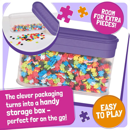 Fat Brain Toys Jixelz Magic Moves Art Set 1250 Pcs - Pixel Art Craft Kits for Kids, Joins Together Without Glue, Water or Ironing - Jigsaw Mosaic Tiles Arts and Crafts for Kids 6 Years Plus