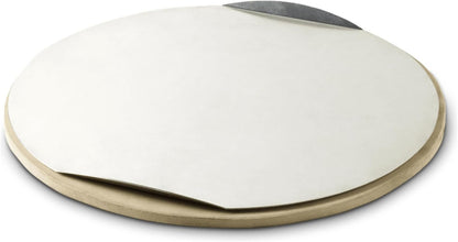 Weber Pizzaschneider, mit extra großem Schneiderad für dicke oder dünne Pizzaböden, aus Edelstahl, mit Komfortgriff, spülmaschinenfest - Schwarz / Silber (6690)