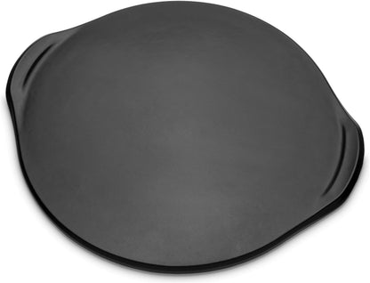 Weber Pizzaschneider, mit extra großem Schneiderad für dicke oder dünne Pizzaböden, aus Edelstahl, mit Komfortgriff, spülmaschinenfest - Schwarz / Silber (6690)