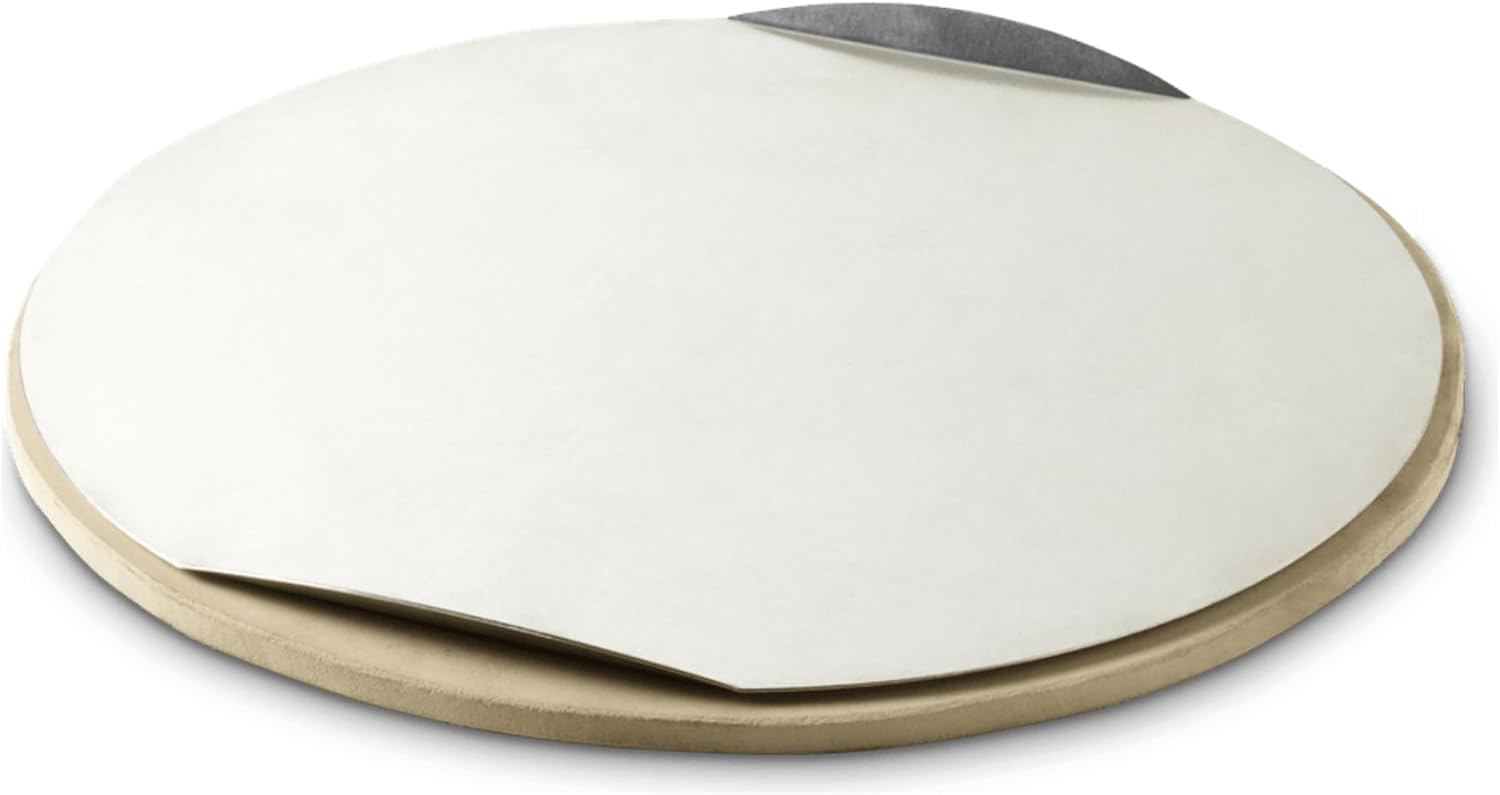 Weber Pizzaschneider, mit extra großem Schneiderad für dicke oder dünne Pizzaböden, aus Edelstahl, mit Komfortgriff, spülmaschinenfest - Schwarz / Silber (6690)