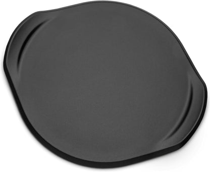 Weber Pizzaschneider, mit extra großem Schneiderad für dicke oder dünne Pizzaböden, aus Edelstahl, mit Komfortgriff, spülmaschinenfest - Schwarz / Silber (6690)