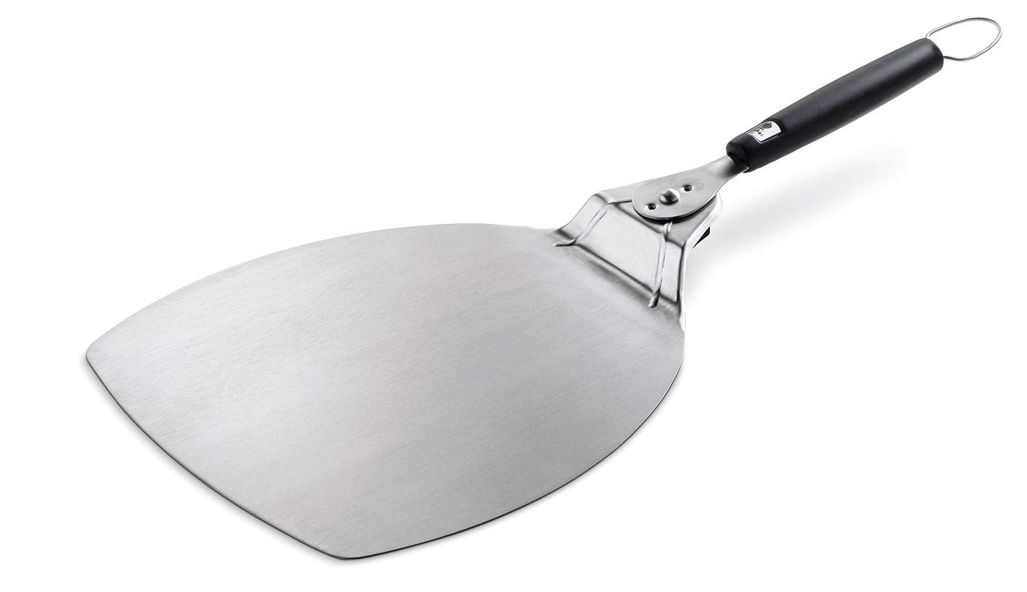 Weber Pizzaheber, aus Edelszahl, platzsparend - mit klappbaren Griff zum einfachen Verstauen, spülmaschinenfest - Schwarz / Silber (6691)