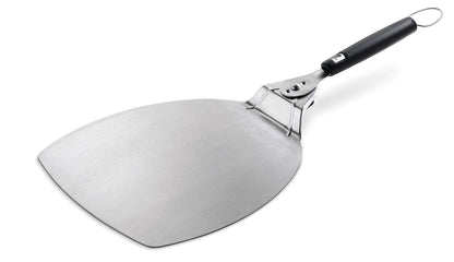 Weber Pizzaheber, aus Edelszahl, platzsparend - mit klappbaren Griff zum einfachen Verstauen, spülmaschinenfest - Schwarz / Silber (6691)