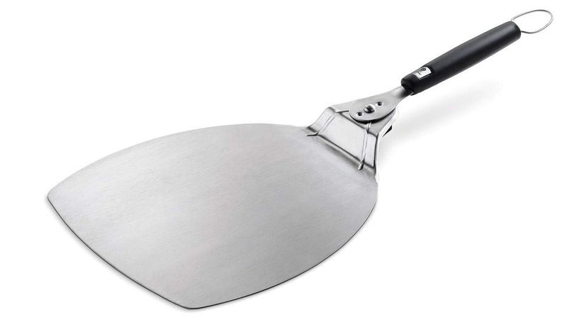 Weber Pizzaheber, aus Edelszahl, platzsparend - mit klappbaren Griff zum einfachen Verstauen, spülmaschinenfest - Schwarz / Silber (6691)