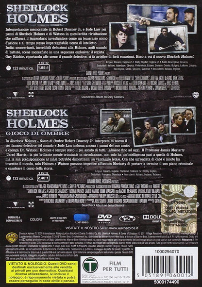 Sherlock Holmes / Sherlock Holmes - Gioco Di Ombre Italian Edition 2 Discs Region Free