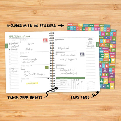 Starry Night 2025 6.5 X 8.5 Softcover Weekly Planner