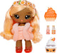 YUMMILAND Grote Pop en Num Nom Lipgloss Huisdier - Piper Peach en Swirlyboo - Geurende Karakterpop met DIY Lipgloss Set - Geschikt voor Kinderen Vanaf 4 Jaar