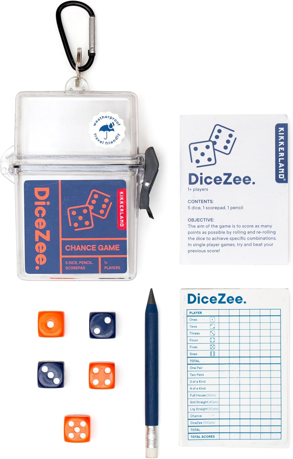 Kikkerland DiceZee Travel Game