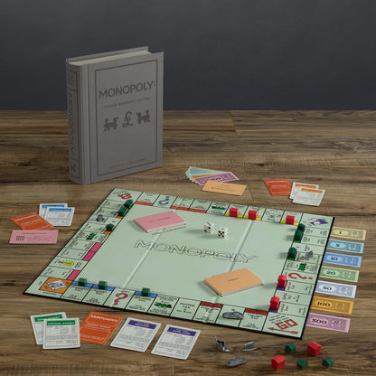Monopoly Vintage Bookshelf Board Game UK Edition