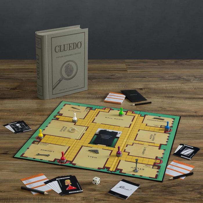 Cluedo Linen Vintage Bookshelf Edition