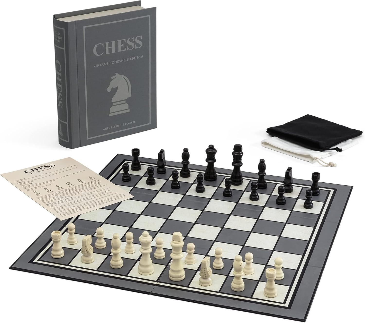 WS Game Company Chess Vintage Bookshelf Edition