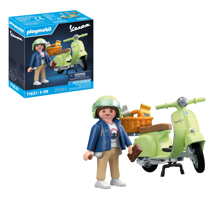 Playmobil: 71621 1969 Vespa 150 Sprint Veloce, Verde Chiaro