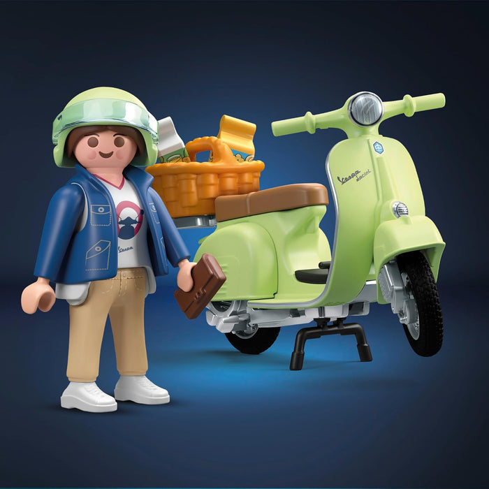 Playmobil: 71621 1969 Vespa 150 Sprint Veloce, Verde Chiaro