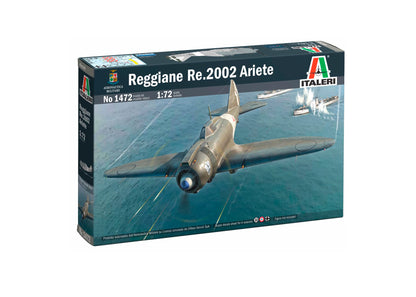 Italeri 1472 1:72 Reggiane Re.2002 Ariete Model Building Kit, Standing Model Building, Crafts, Hobby, Gluing, Plastic Kit, Detailed Tank Kit, Military, Multi-Coloured