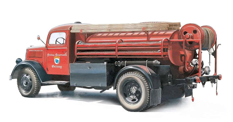 ITALERI IT3966 1/24 3 Ton Classic Fire Truck Plastic Model Assembly Kit