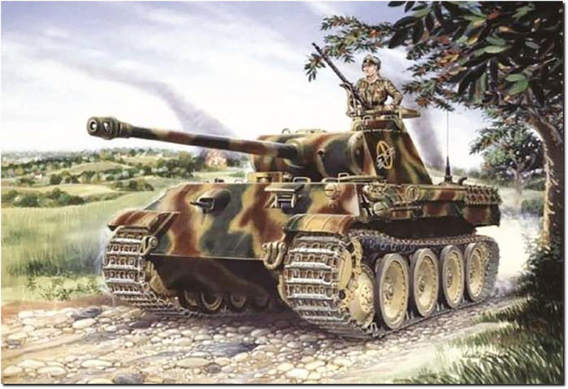 Italeri 7018 1:72 Pz.Kpfw. V Panther AUSF. A - Modélisme, kit de Construction, modélisme, Bricolage, Loisirs, Collage, kit de Construction en Plastique, fidèle aux détails, kit de Char, Militaire
