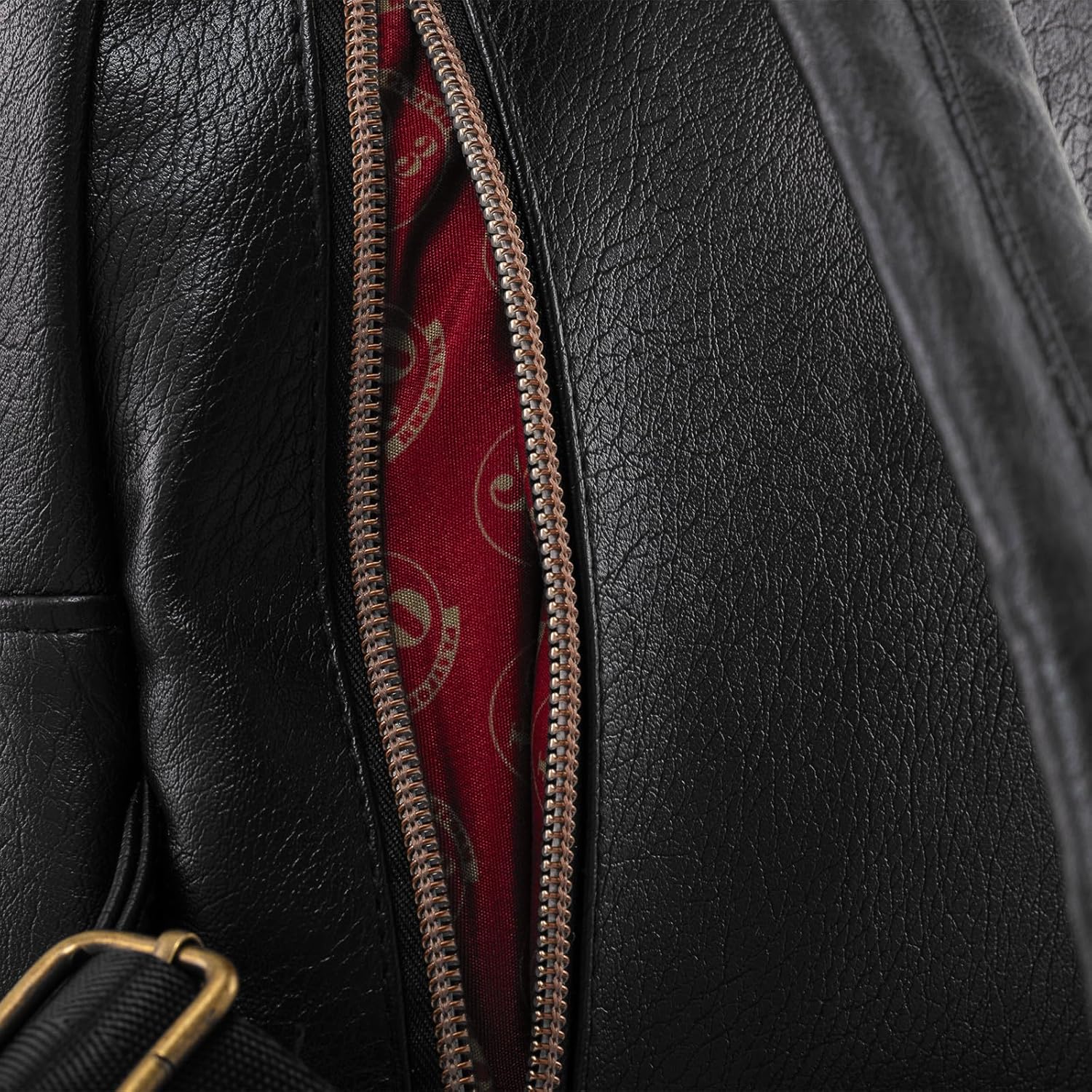 Pyramid Internationa Harry Potter, GRYFFINDOR, HUFFLEPUFF, RAVENCLAW & Dark Arts Fashion Backpack - Luxury Faux Leather, Unique Lining, Matching Zipper Accessory, Inner & Outer Pockets, Bold & Edgy