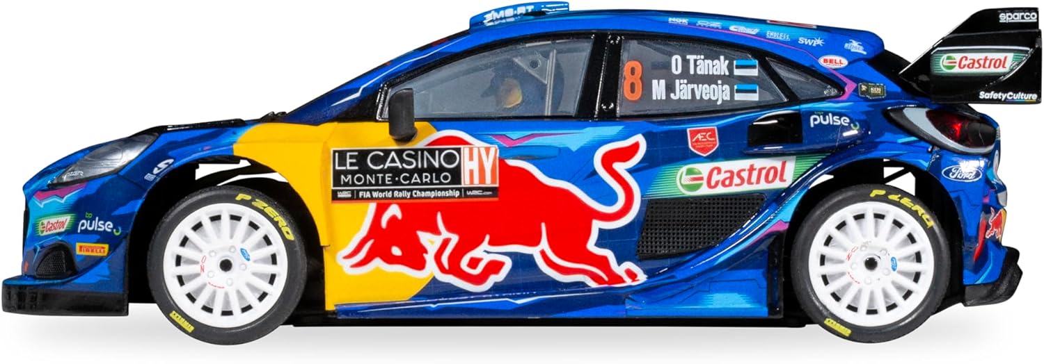 Scalextric Cars - C4501 Ford Puma Rally1 - Monte Carlo 2023 - Tanak/Jarveoja - Toy Slot Car for use with Race Tracks and Set - Gift Ideas for Kids and Adults, Scalextric Accessories
