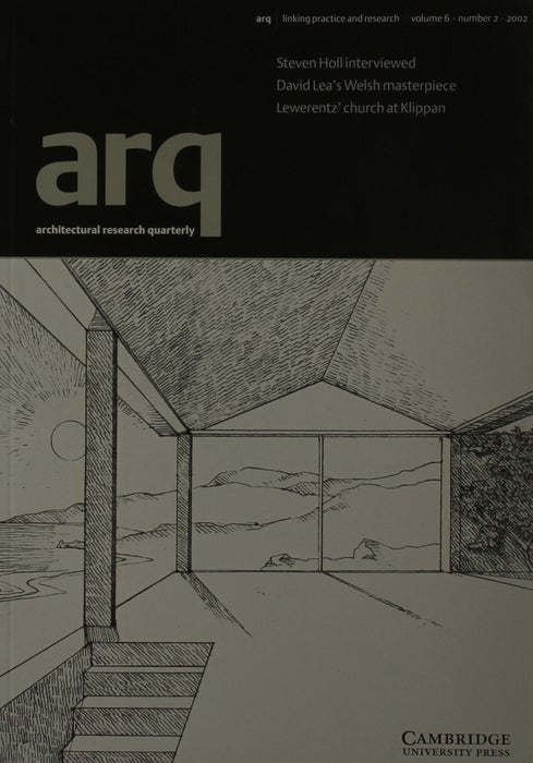 arq: Architectural Research Quarterly: Volume 6, Part 2