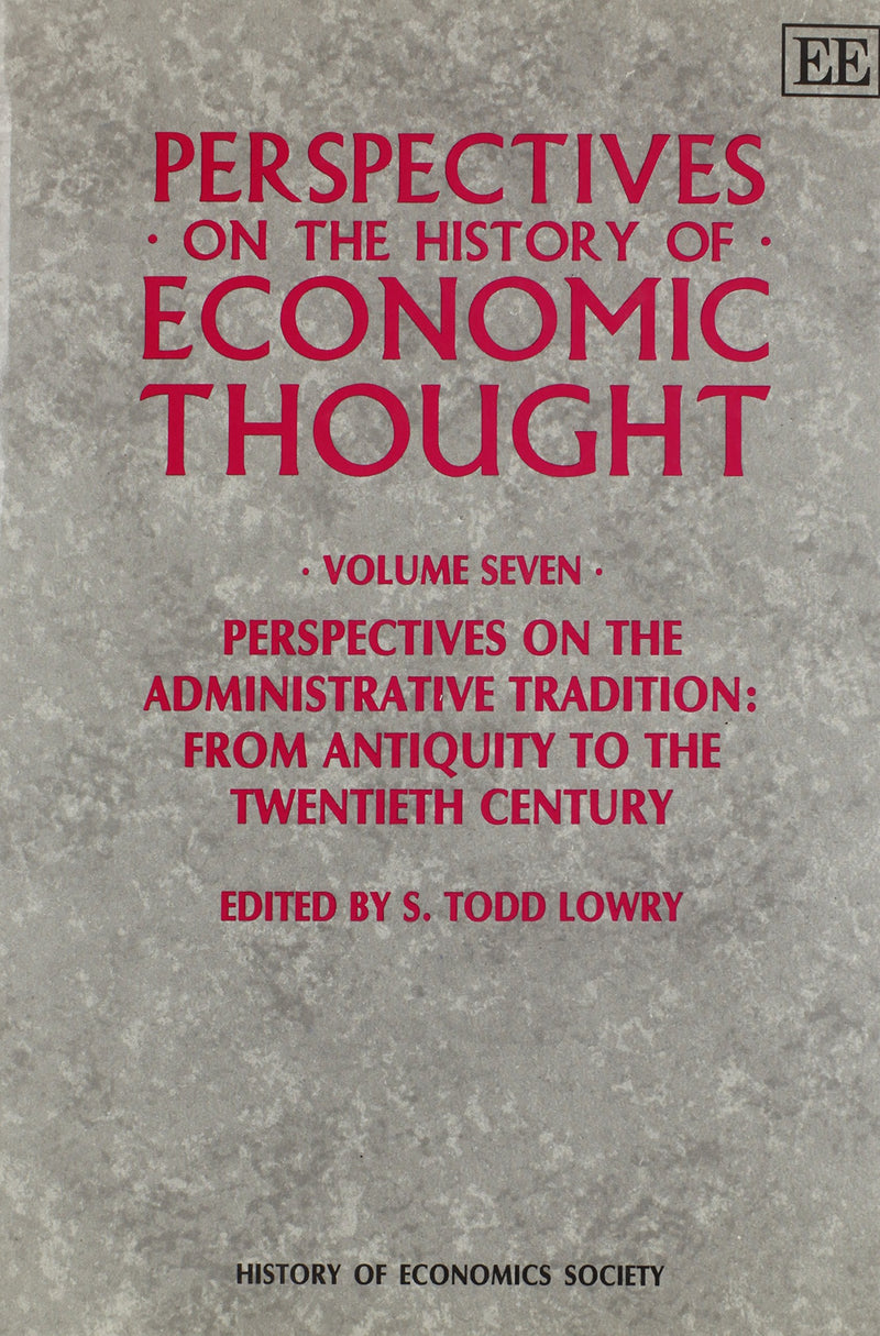 PERSPECTIVES ON THE HISTORY OF ECONOMIC THOUGHT