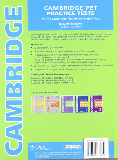 Cambridge PET Practice Tests Teacher's Book