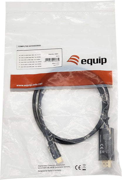 Equip 133411 USB-C to HDMI Cable M/M 1.0m 4K/30Hz