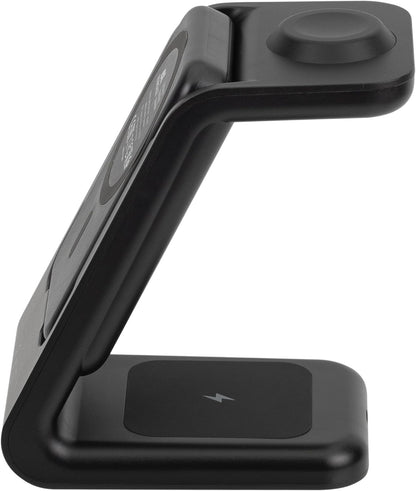 RIVACASE VA4917 Caricabatterie Wireless Qi 15W con batteria esterna con funzione di ricarica rapida QC/PD 5000 mAh, power bank rimovibile integrato