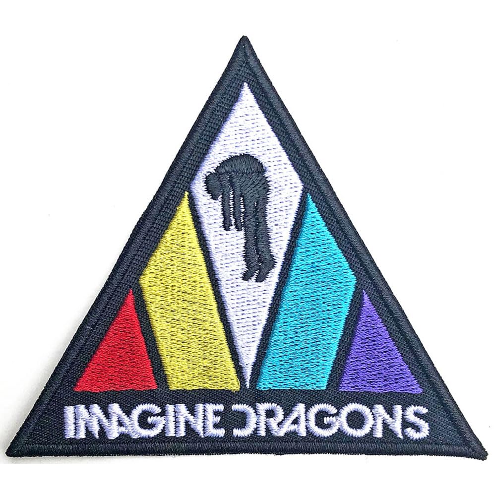 Imagine Dragons Patch Triangle Band Logo Official Embroidered woven iron on One Size