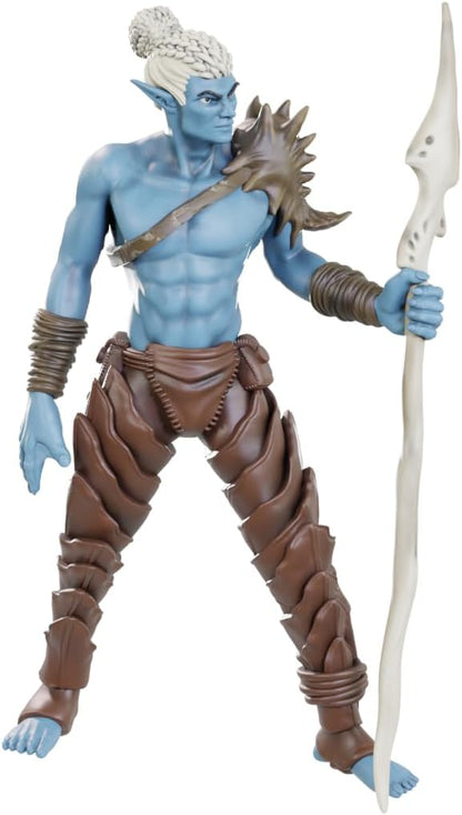WizKids Dungeons & Dragons Nolzur's Marvelous Miniatures Sea Elf Leader | Unpainted Miniatures | Wave 23 Plastic Sea Elf Leader