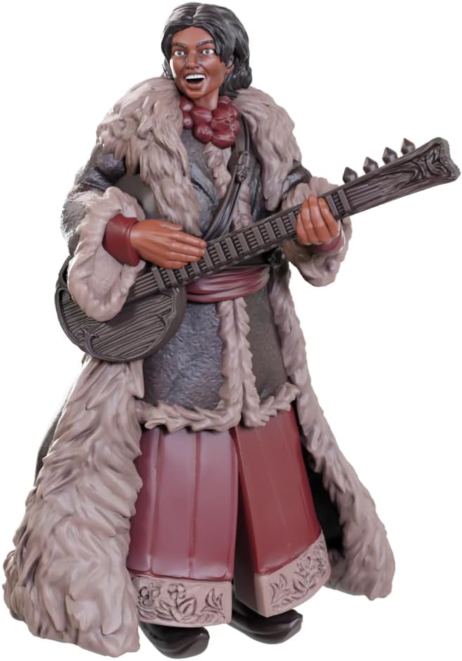 WizKids Dungeons & Dragons Nolzur's Marvelous Miniatures Ansalon Human Bard | Unpainted Miniatures | Wave 23 Plastic Ansalon Human Bard