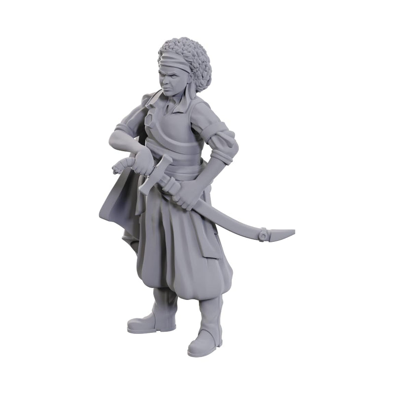 WizKids Dungeons & Dragons Nolzur's Marvelous Miniatures Ansalon Human Rogue | Unpainted Miniatures | Wave 23