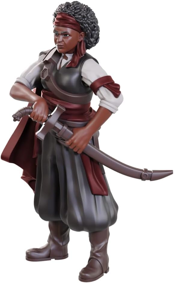 WizKids Dungeons & Dragons Nolzur's Marvelous Miniatures Ansalon Human Rogue | Unpainted Miniatures | Wave 23