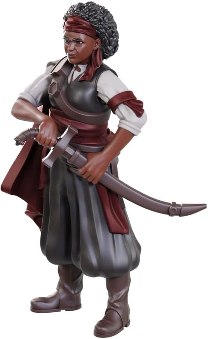 WizKids Dungeons & Dragons Nolzur's Marvelous Miniatures Ansalon Human Rogue | Unpainted Miniatures | Wave 23