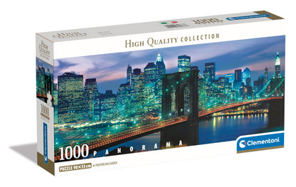 New York Brooklyn Bridge - Panorama (Compact Box 1000 Stukjes)