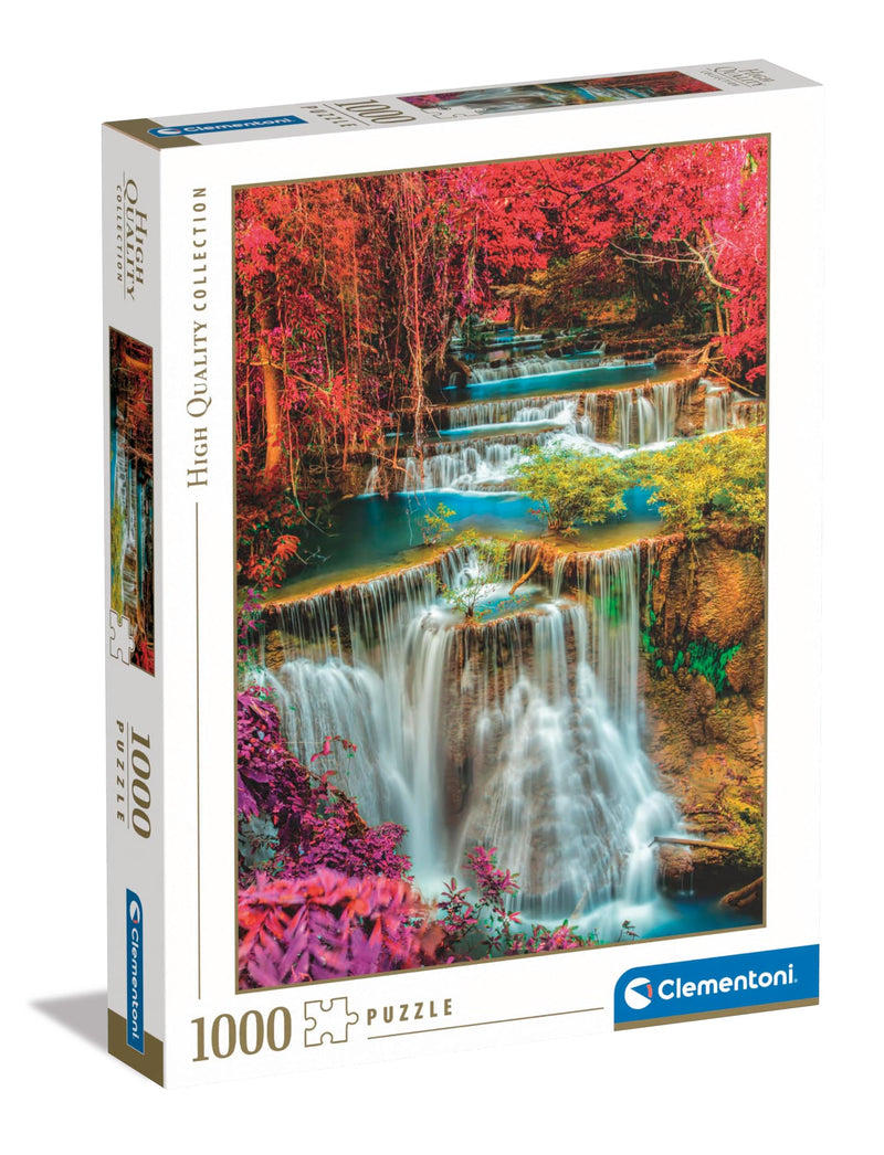 Clementoni 39821 Colorful Thai Falls, Puzzle 1000 Teile, Hochwertige Kollektion, für Erwachsene, Hergestellt in Italien, Multicolor-39821, Multicolor
