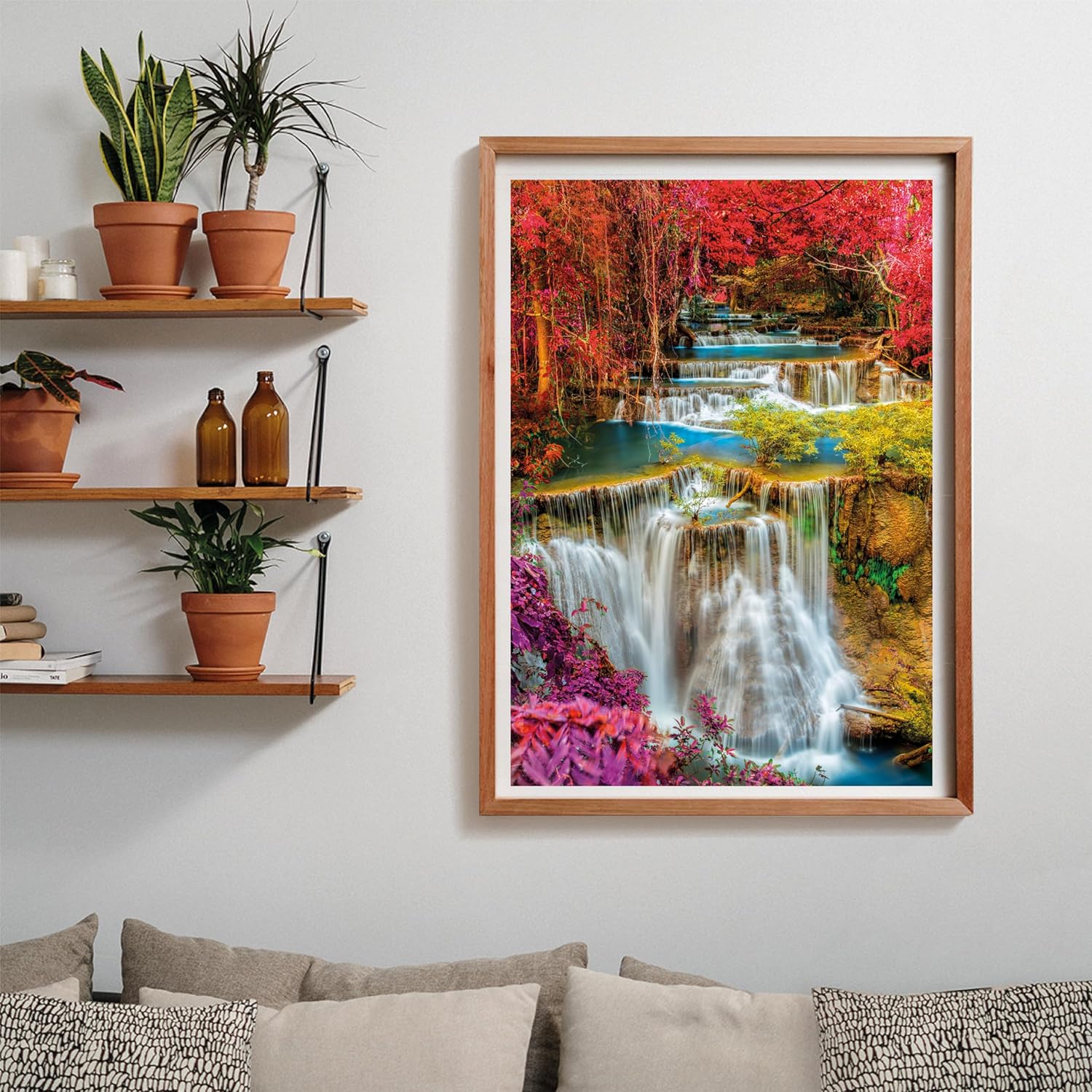 Clementoni 39821 Colorful Thai Falls, Puzzle 1000 Teile, Hochwertige Kollektion, für Erwachsene, Hergestellt in Italien, Multicolor-39821, Multicolor