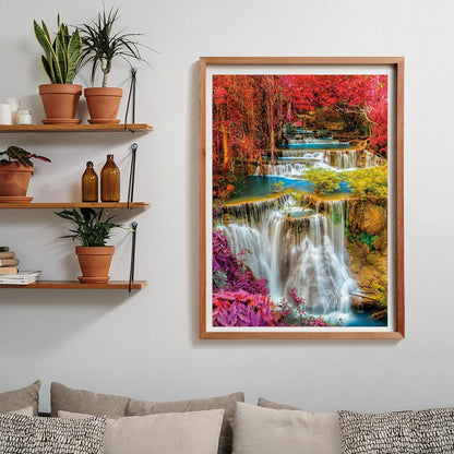 Clementoni 39821 Colorful Thai Falls, Puzzle 1000 Teile, Hochwertige Kollektion, für Erwachsene, Hergestellt in Italien, Multicolor-39821, Multicolor
