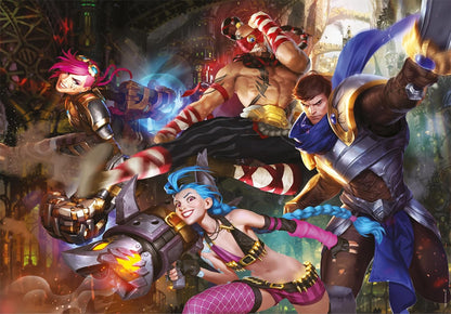Clementoni Jigsaw Puzzle League Of Legends 500 Pieces - Gaming Collection, Poster Included, Puzzle For Adults 14-99 Years, Gift For Men/Women, Game, Made In Italy, 35559