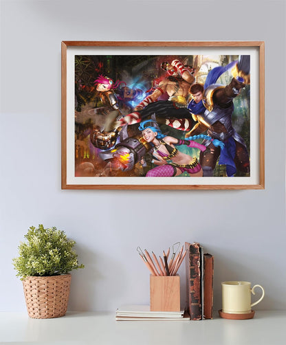 Clementoni Jigsaw Puzzle League Of Legends 500 Pieces - Gaming Collection, Poster Included, Puzzle For Adults 14-99 Years, Gift For Men/Women, Game, Made In Italy, 35559