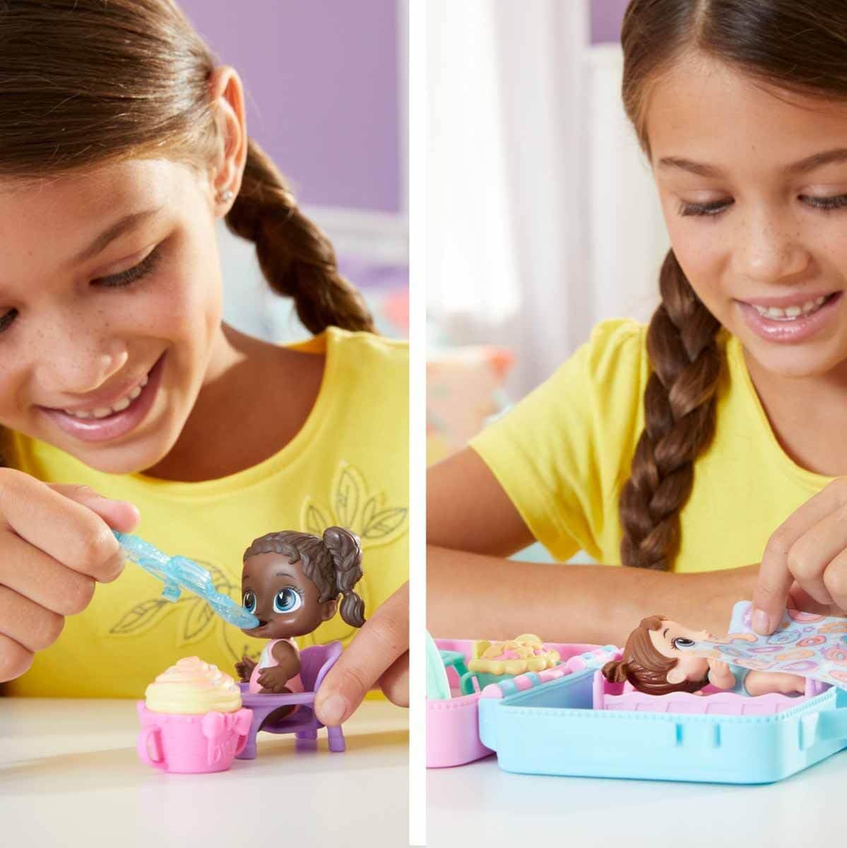 Baby Alive Foodie Cuties, Surprise Toy, 3-Inch Doll for Kids 3 and Up, 10 Surprises in Lunchbox-Style Case (Styles May Vary